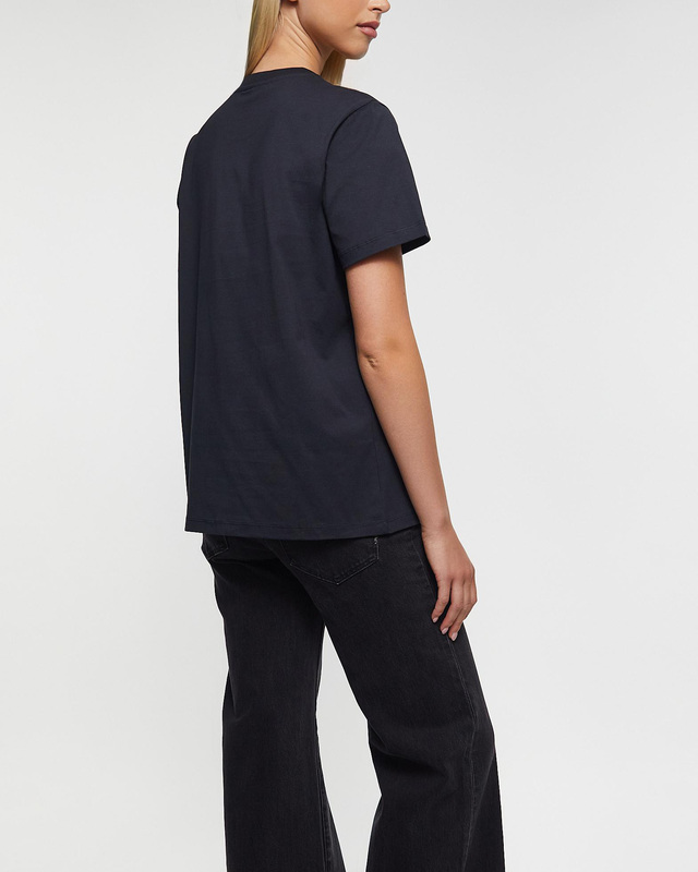 Ganni T-Shirt Basic Cotton Jersey Rose Phantom  XS