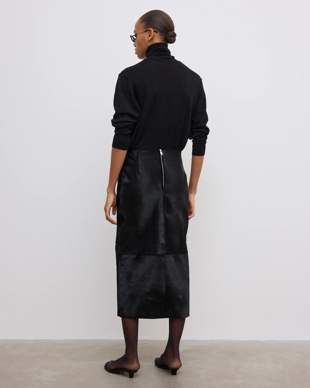 Dagmar Skjørt Pony Leather Black 36