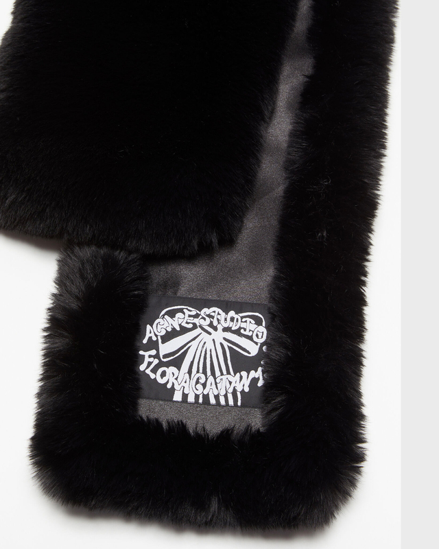 Acne Studios Furry Scarf Black ONESIZE