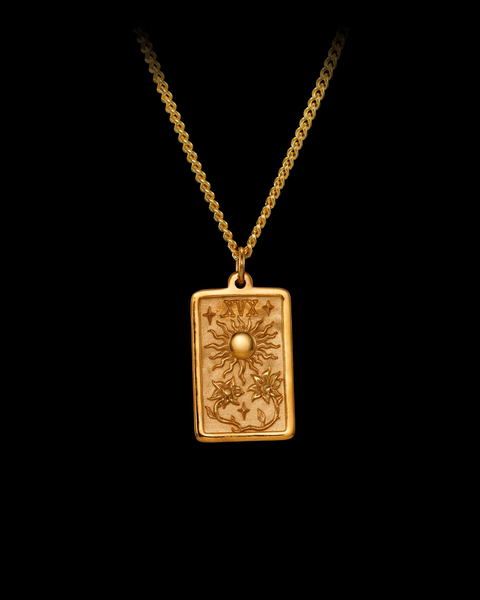 Necklace The Sun Card Guld ONESIZE 1