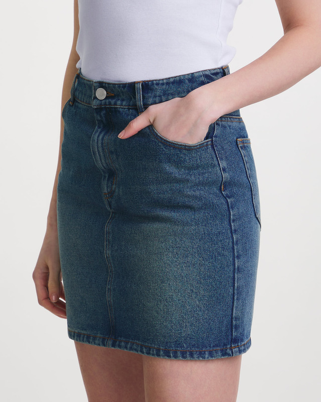 Wakakuu Icons Skirt Cleo Denim Blå XS