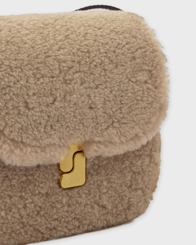 Soeur Väska Belissima Mini Shearling Beige ONESIZE