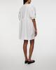 Ganni Dress Cotton Poplin Tie String White 40