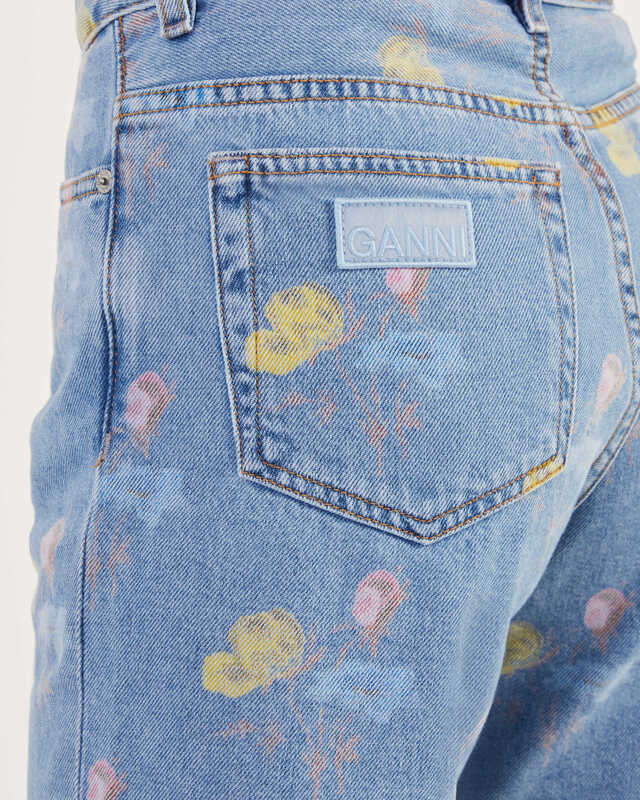 GANNI Shorts jeans Ljusblå 26