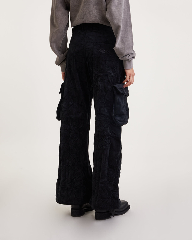 Acne Studios Byxor Cargo Velvet Svart 32