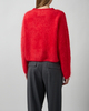 Soft Goat Striktrøje Brushed Crewneck Red L