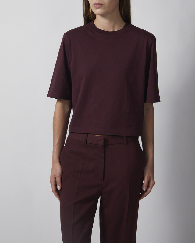 Wakakuu Icons T-shirt Padded Shoulder Burgundy S