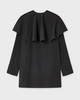 Ganni Dress Light Twill Suiting Collar Mini Black 40