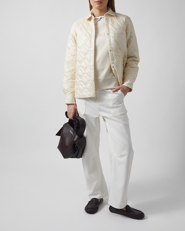 Moncler Jacket Quilted Shirt White XL