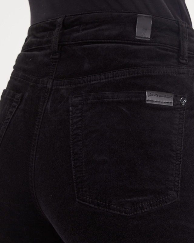 7 For All Mankind Lisha Velvet Jeans  Black 27