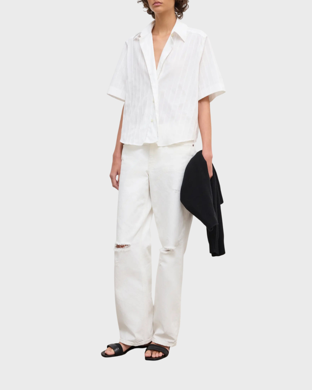 Dagmar Shirt Short Sleeve Cotton White 38