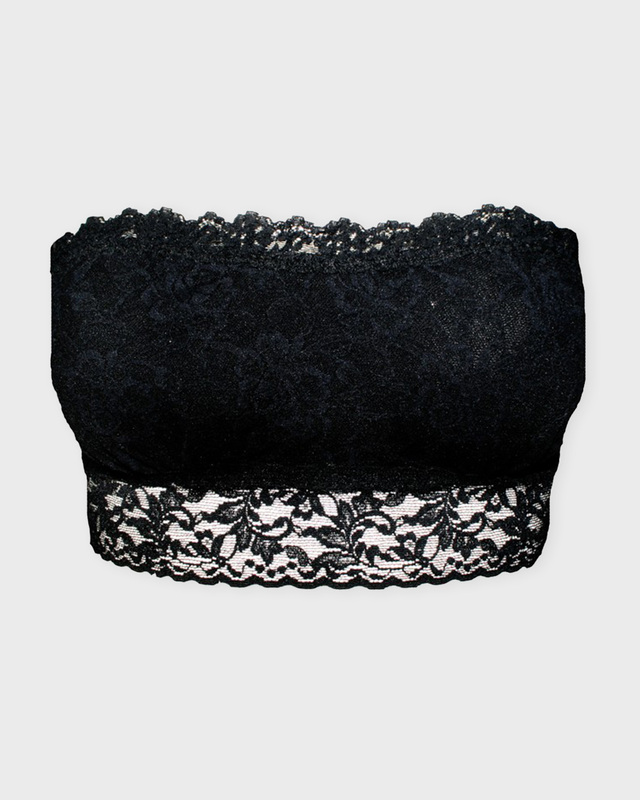 Hanky Panky Bh Signature Lace Unlined Bandeau Svart M
