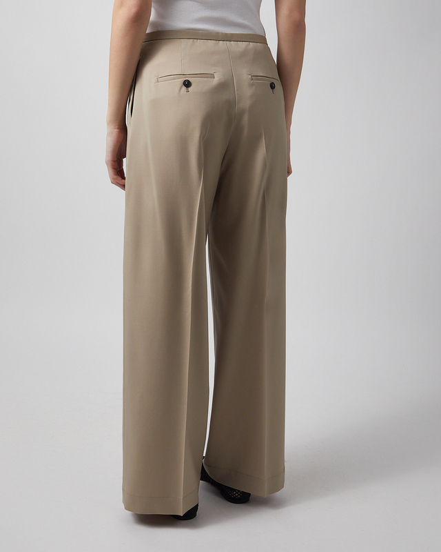 RÓHE Trousers Relaxed Drawstring Beige 40