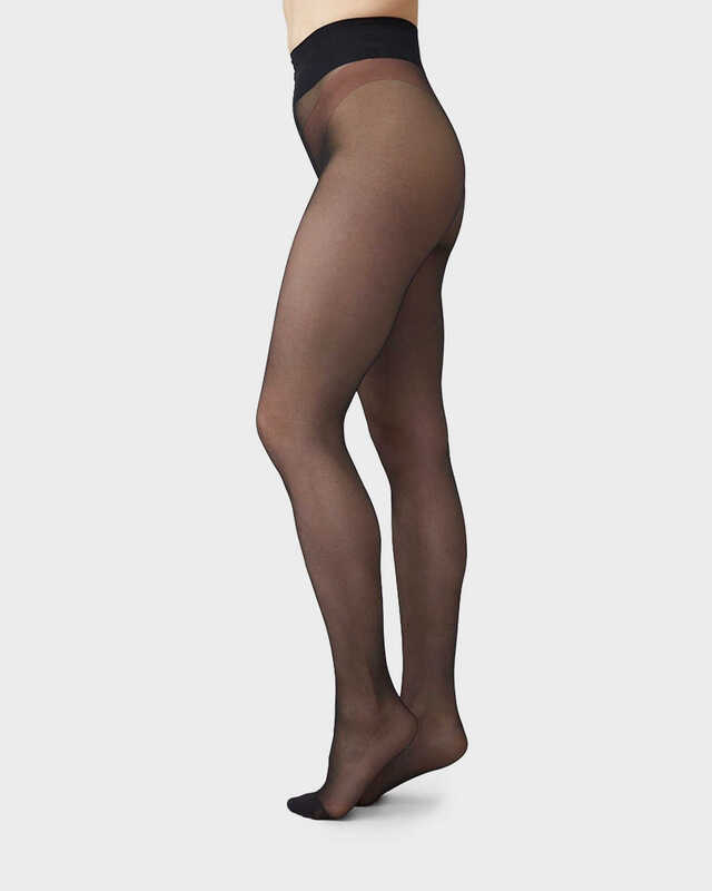 Swedish Stockings Malva Ladder Resistant Strumpbyxor Svart L