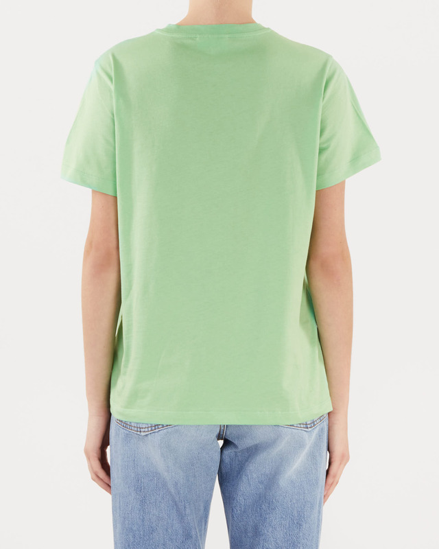 Ganni T-shirt smiley Light Mintgrön L