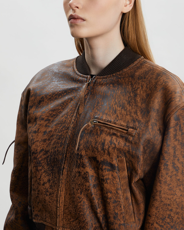 Acne Studios Jacket Leather Bomber | WAKAKUU