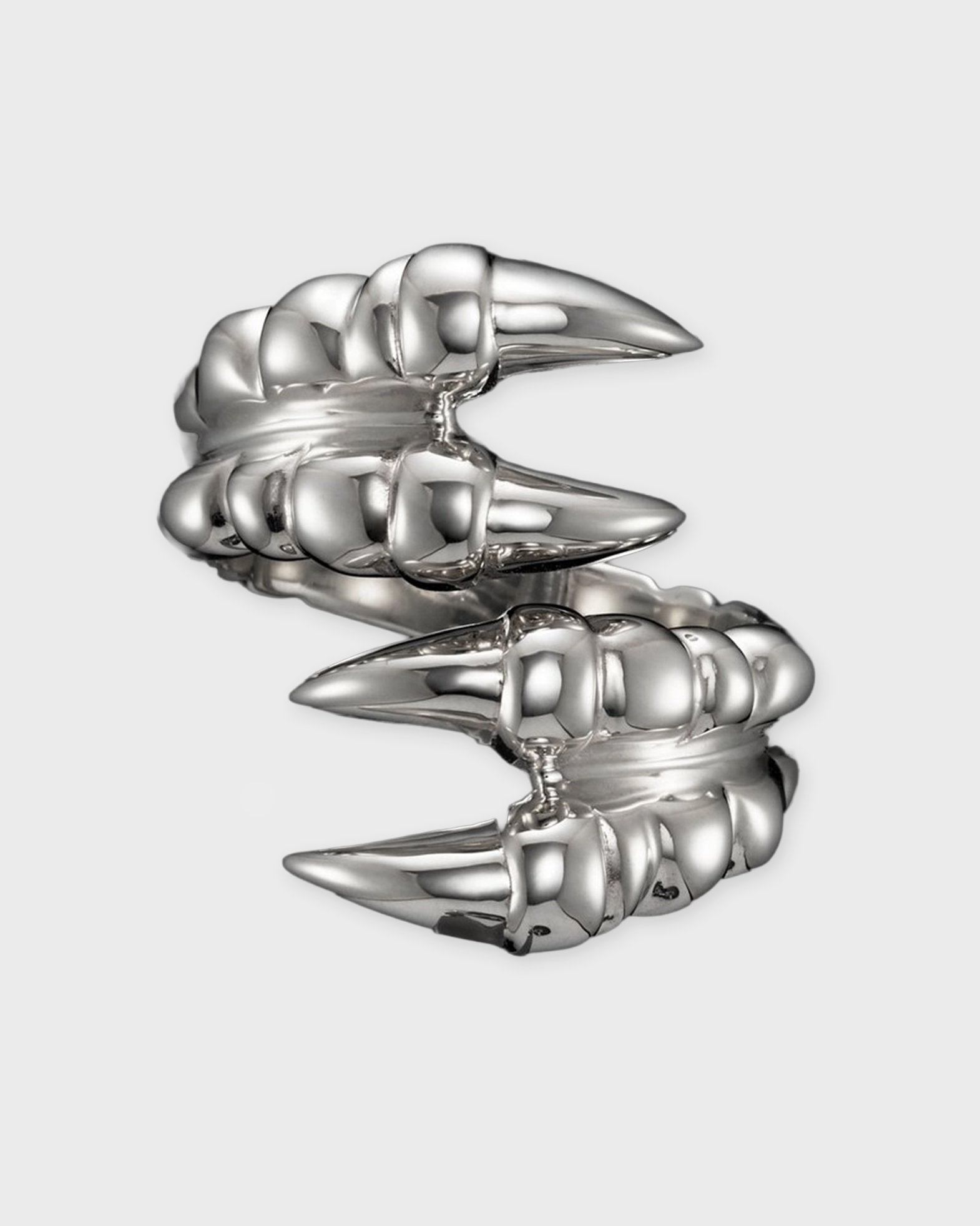 Maria Nilsdotter Ring Claw Doube Heavy In Metallic