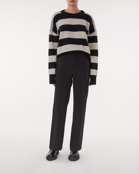 Sweater Jo Striped Svart/beige  2