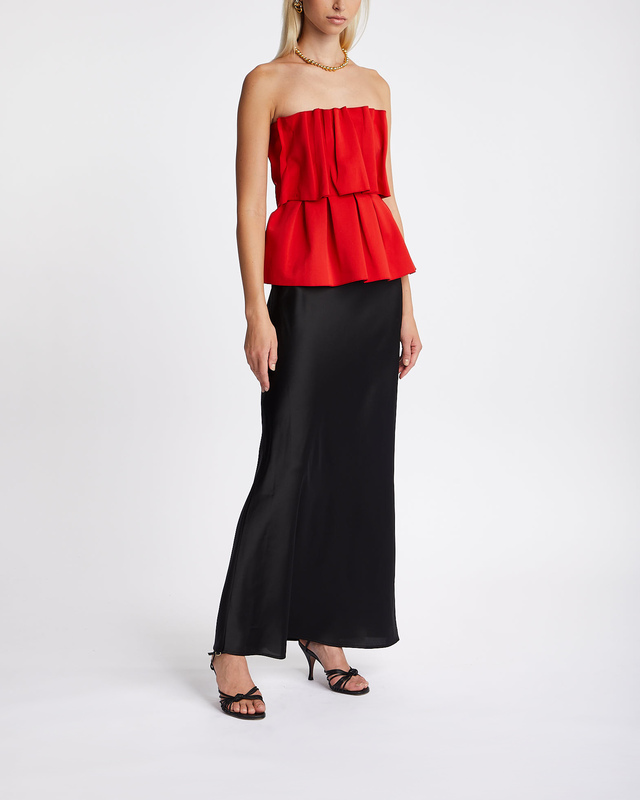 Dagmar Top Sculpted Tube Red 38
