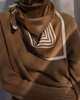 Le Scarf Skjerf No. 9 Cappuccino & White 65x65 ONESIZE