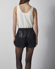 Wakakuu Icons Shorts Faux Leather Svart XS