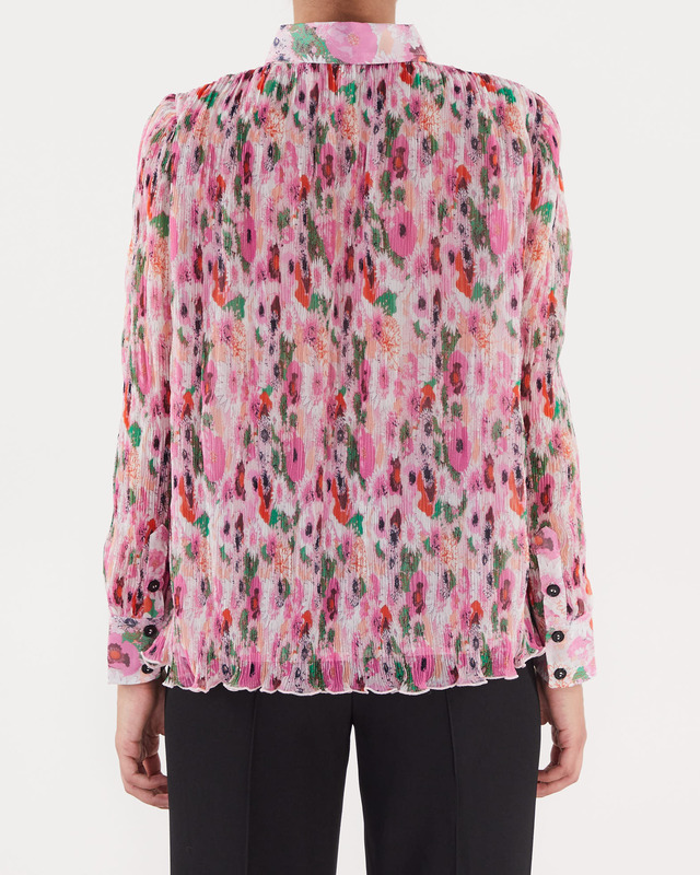 Ganni Georgette Blouse  Ljusrosa 40