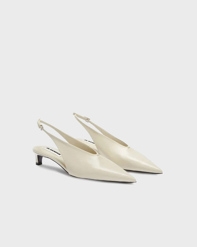 Jil Sander Klackskor Slingback  Chalk EUR 39