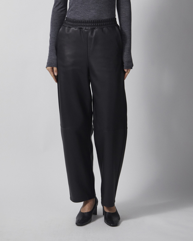 Wakakuu Icons Bukser Cropped Leather Black 42