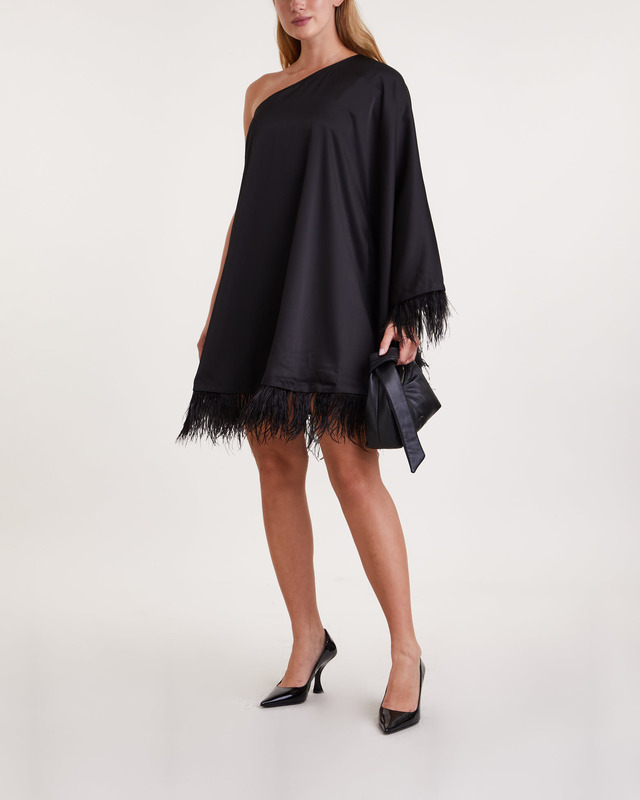 Malina Klänning Andrea feather mini Svart S