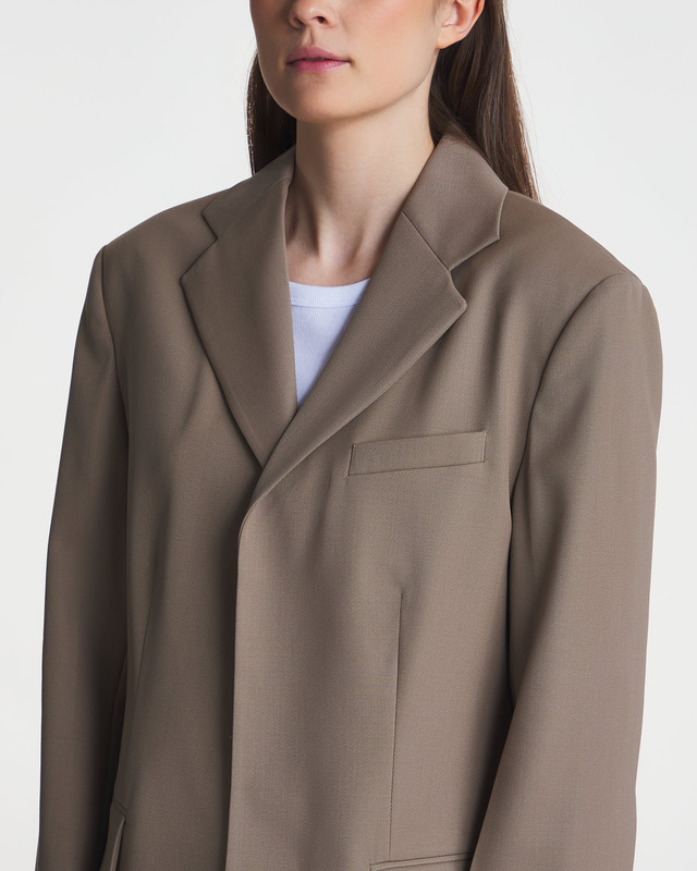 Teurn Studios Relaxed-fit blazer jacket Beige 38