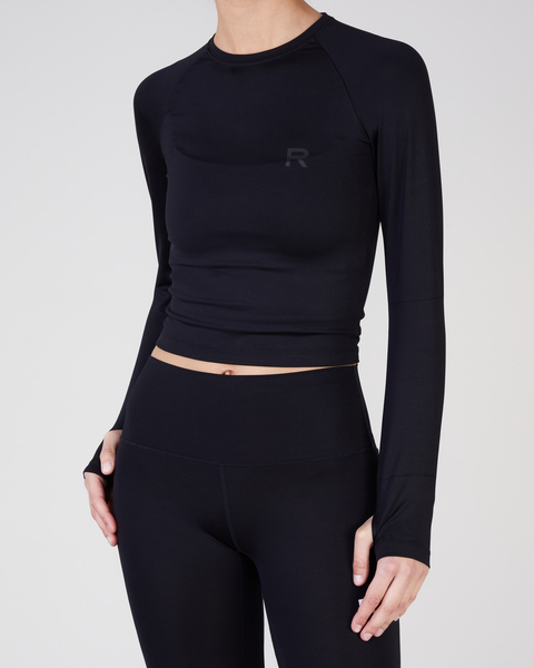 Träningströja Workout Long Sleeve Top Svart 1
