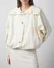 RÓHE Jacket Volume Silk-Blend Creme XS