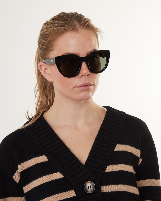 Le Specs Sunglasses Air Heart Svart/guld ONESIZE