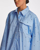 ROTATE Birger Christensen Skjorta Oversized Blå 34