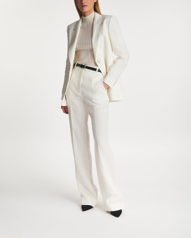 Max Mara Studio Blazer Vandea Linen White IT 38 (EUR 32)