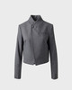 Wakakuu Icons Kavaj Turn Collar Wool Grå M