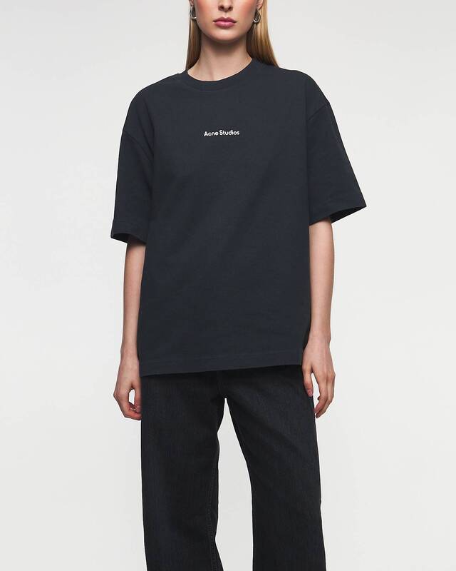 Acne Studios T-Shirt Relaxed Crewneck Svart M