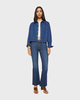Mother Denim Skjorte THE HONOR ROLL Dark Blue Wash L