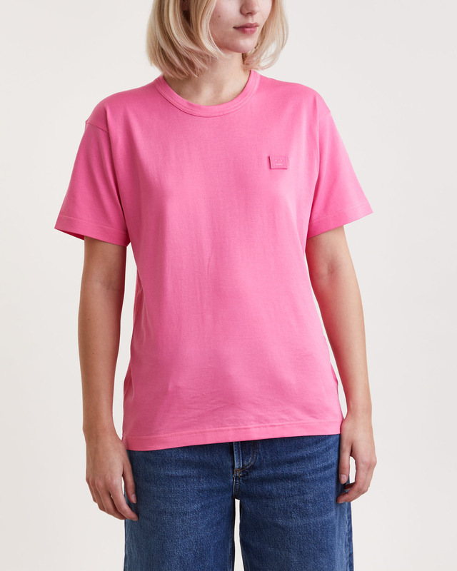 Acne Studios Top T-shirt Face  Light pink XXS