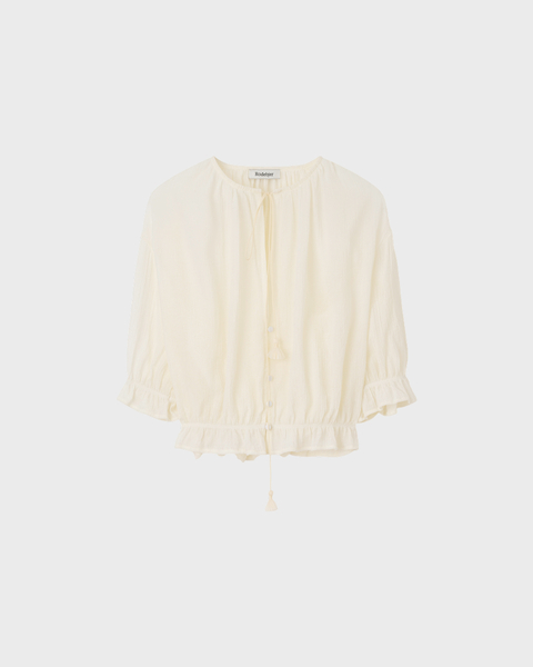 Blouse Perla Pliss Cream 1