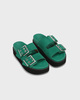 GANNI Sandaler Chunky Buckle Suede Grön EUR 38