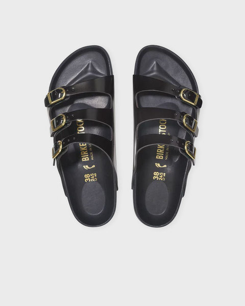 Sandals Florida D-Buckle High Shine  Black 2