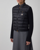 Moncler Jacket Padded Wool Zip-Up Cardigan Black M