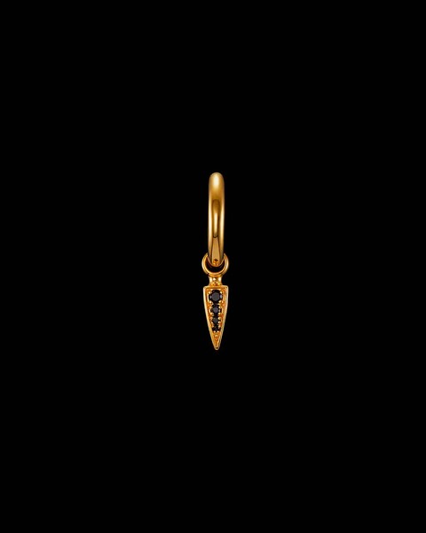 Earring Tiny Poison Arrow Pavé Guld/svart ONESIZE 1