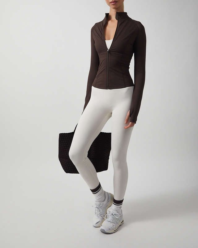 Sisterly tribe Softsculpt Zip Jacket Espresso S