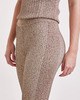 GANNI Byxor Melange Knit Pants Brun L