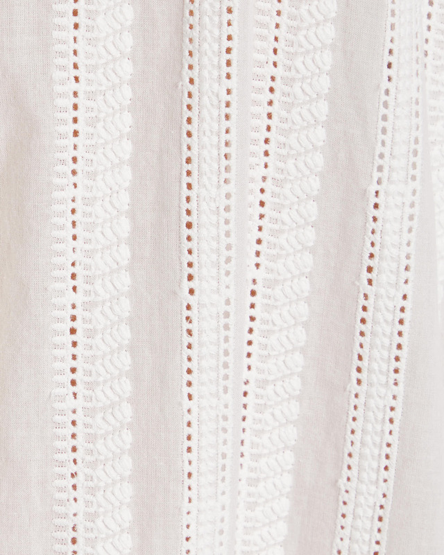 Malina Dress Ester Embroidered Cotton Mini White L