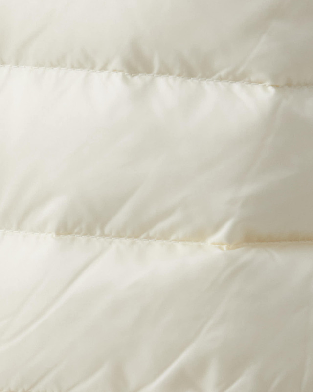 Moncler Jacket Padded Wool Zip-Up Cardigan Natural XS