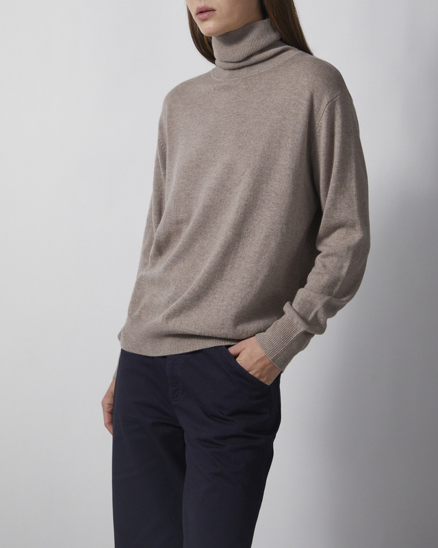 Wakakuu Icons Genser Cashmere Wool Turtleneck Sand XL