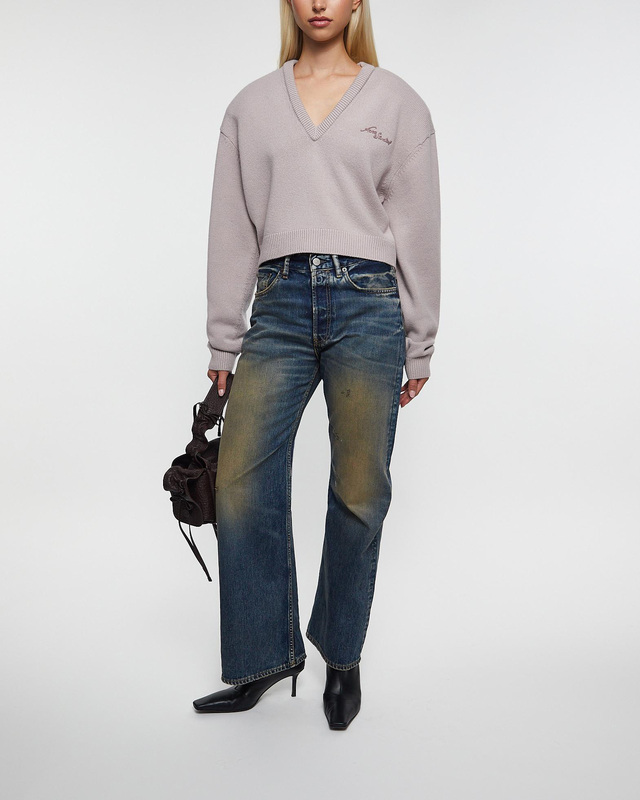 Acne Studios Sweater Wool V-Neck  Grå XS
